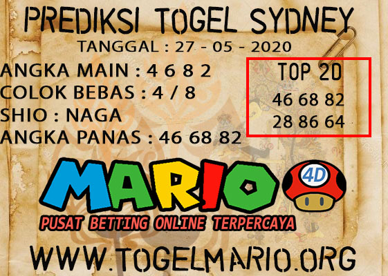 PREDIKSI TOGEL SYDNEY POOLS 27 MAY 2021