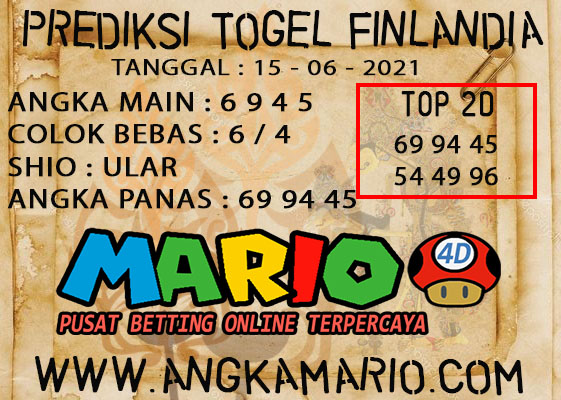 PREDIKSI TOGEL FINLANDIA LOTERRY 15 JUNI 2021