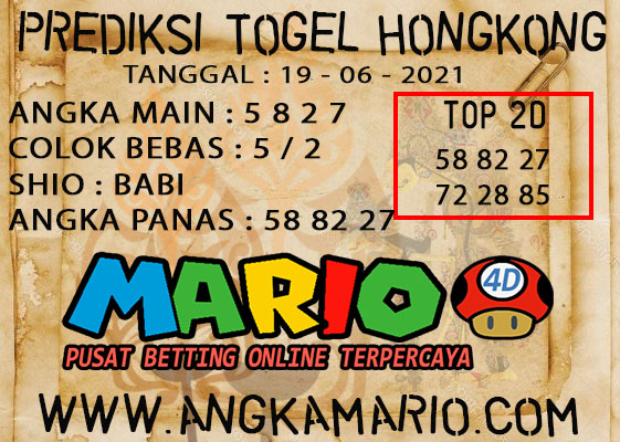 PREDIKSI TOGEL HONGKONG POOLS 19 JUNI 2021