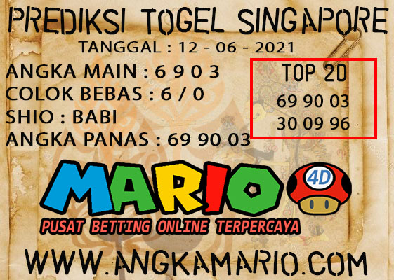 PREDIKSI TOGEL SINGAPORE POOLS 12 JUNI 2021