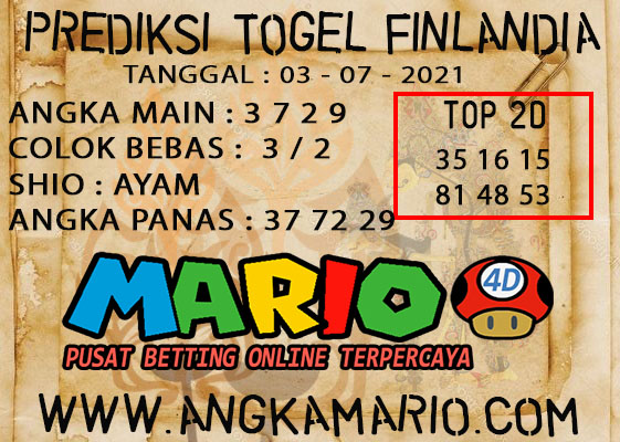 PREDIKSI TOGEL FINLANDIA LOTERRY 03 JULI 2021