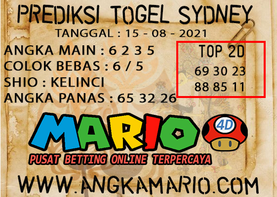 PREDIKSI TOGEL SYDNEY POOLS 15 AGUSTUS 2021