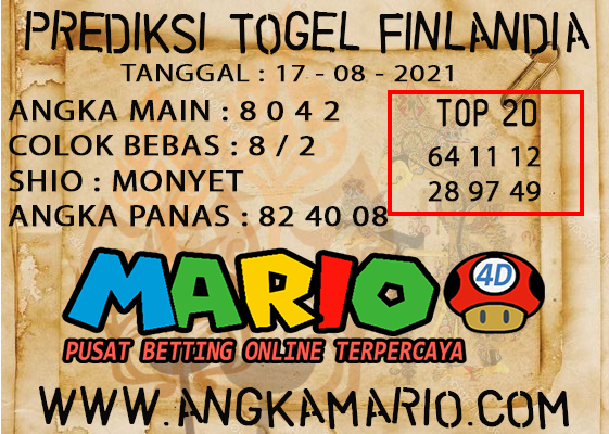 PREDIKSI TOGEL FINLANDIA LOTERRY 17 AGUSTUS 2021