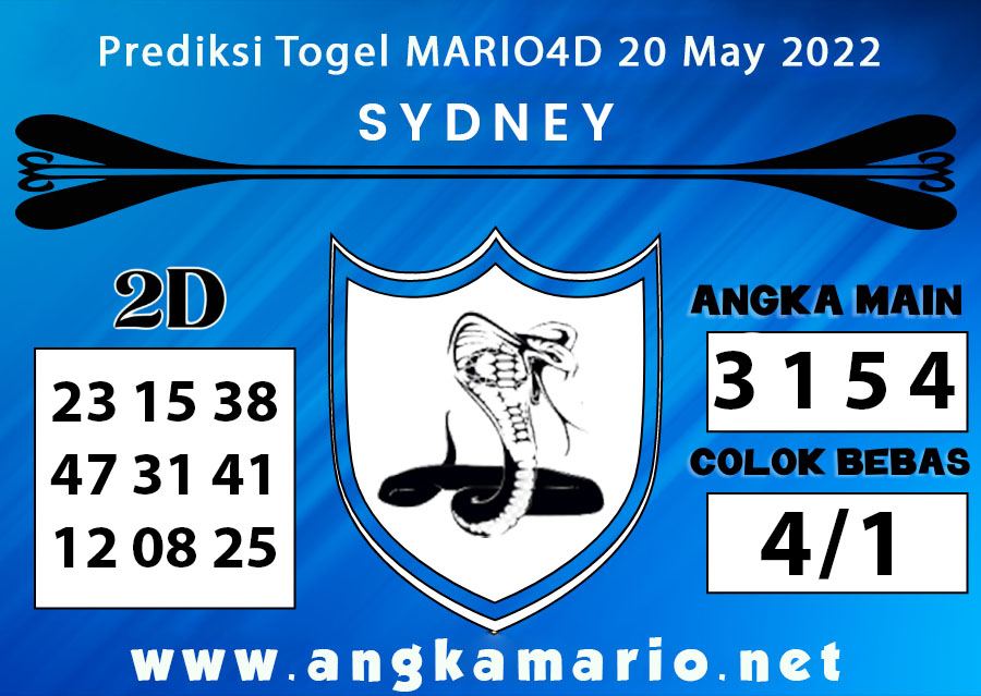 PREDIKSI TOGEL SYDNEY 20 MAY 2022