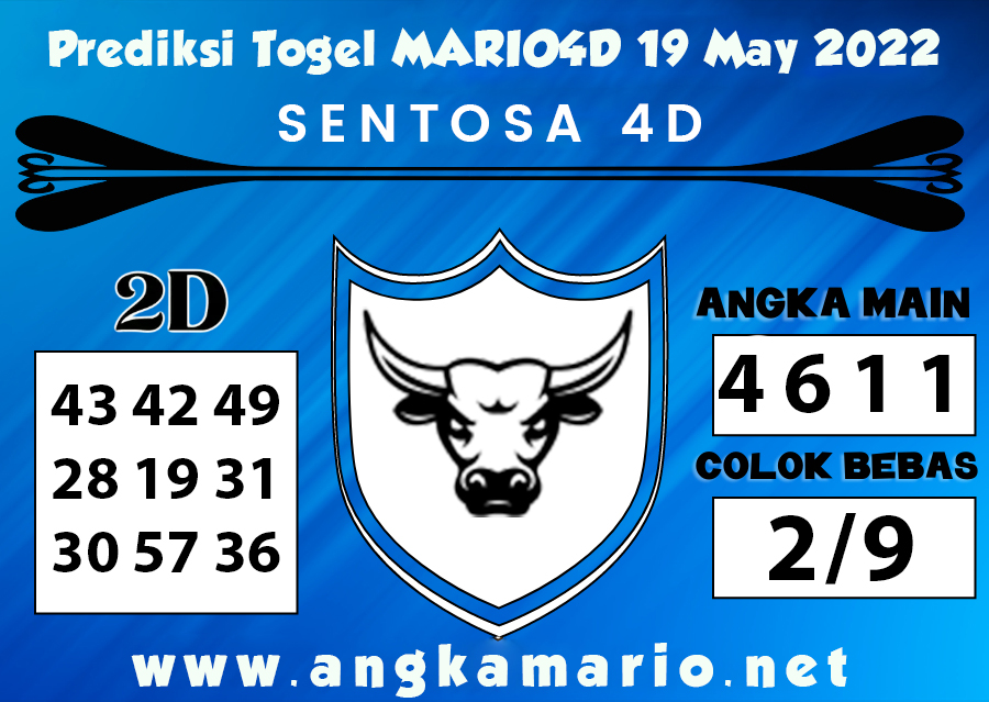 PREDIKSI TOGEL SENTOSA 4D 19 MAY 2022