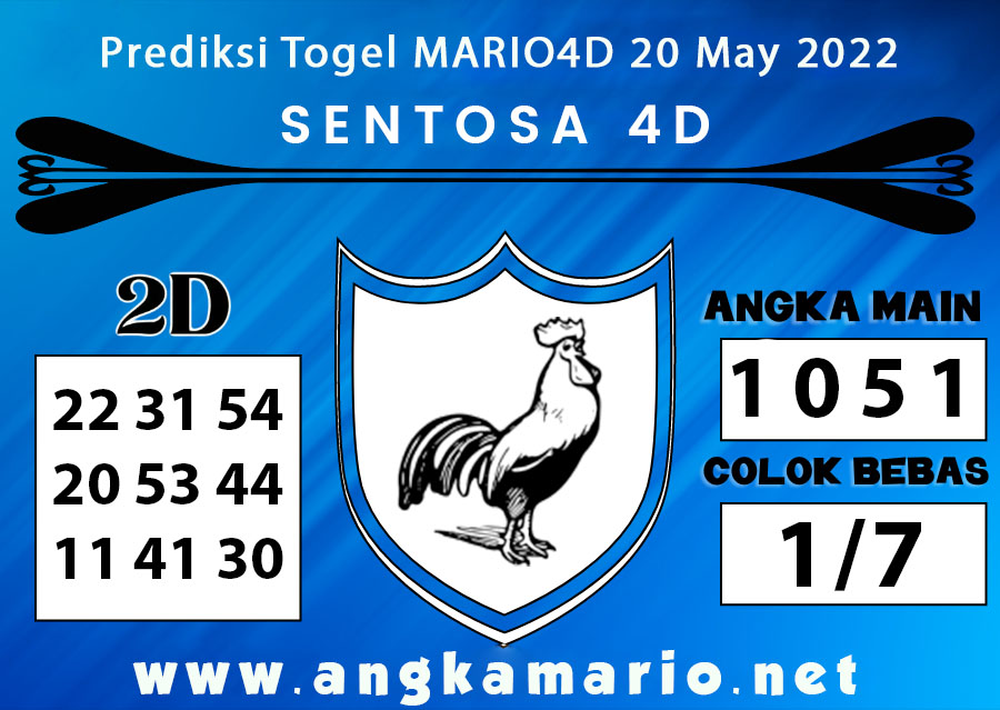 PREDIKSI TOGEL SENTOSA 4D 20 MAY 2022