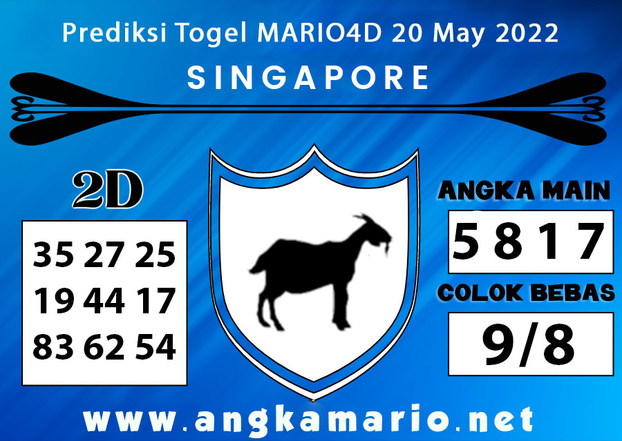 PREDIKSI TOGEL SINGAPORE 20 MAY 2022