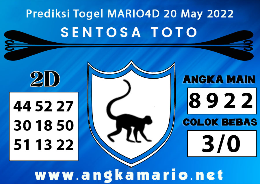 PREDIKSI TOGEL SENTOSA TOTO 20 MAY 2022