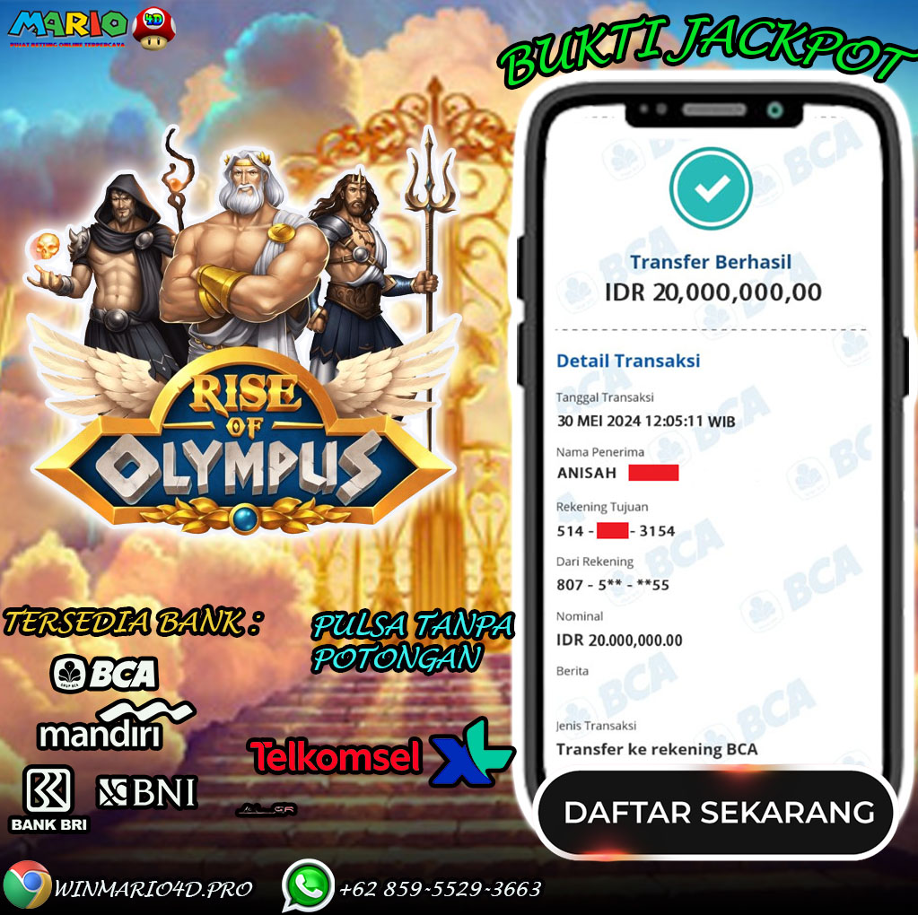 BUKTI KEMENANGAN MARIO4D TGL 30 MEI 2024