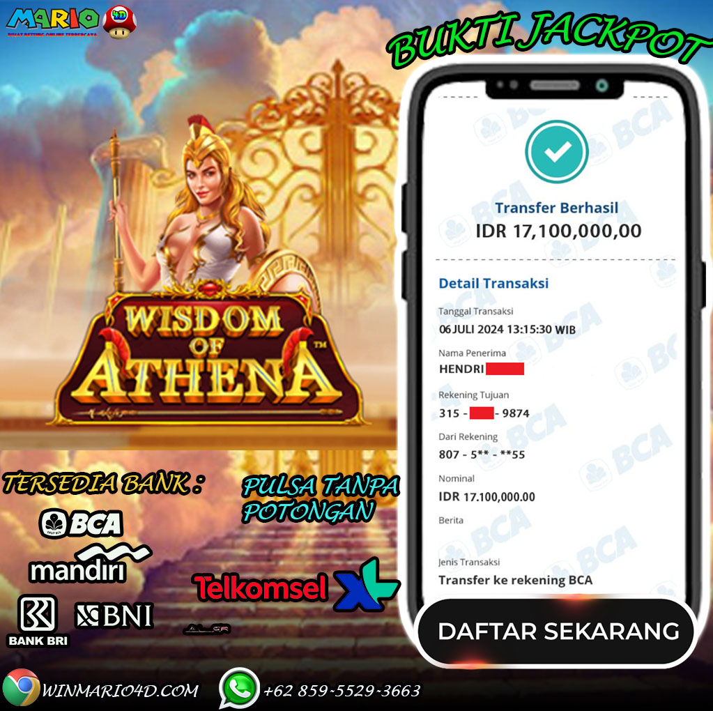 BUKTI KEMENANGAN MARIO4D TGL 06 JULI 2024