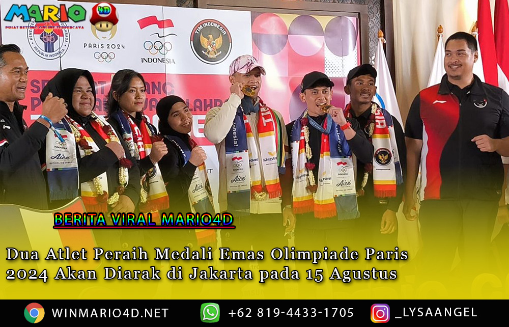 Dua Atlet Peraih Medali Emas Olimpiade Paris 2024 Akan Diarak di Jakarta pada 15 Agustus