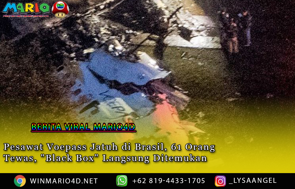 Pesawat Voepass Jatuh di Brasil, 61 Orang Tewas, "Black Box" Langsung Ditemukan