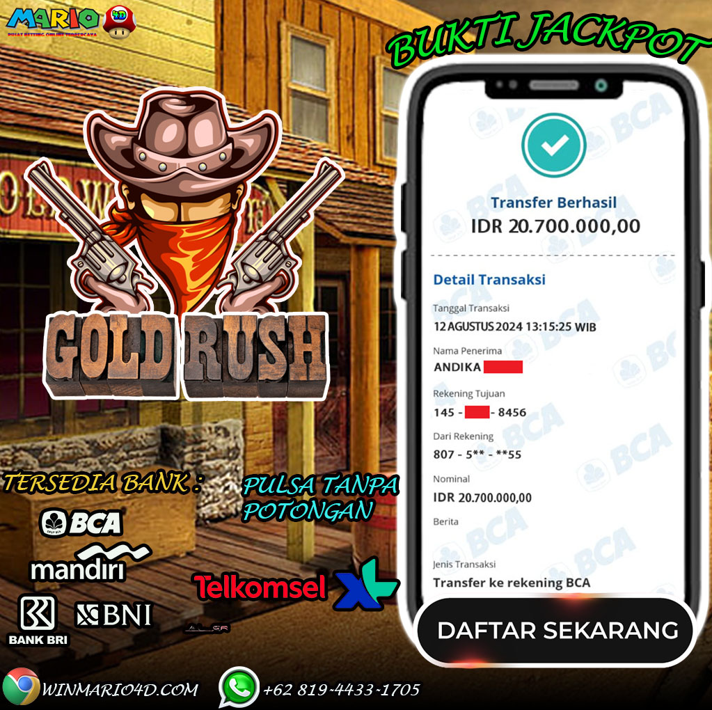 BUKTI KEMENANGAN MARIO4D TGL 12 AGUSTUS 2024