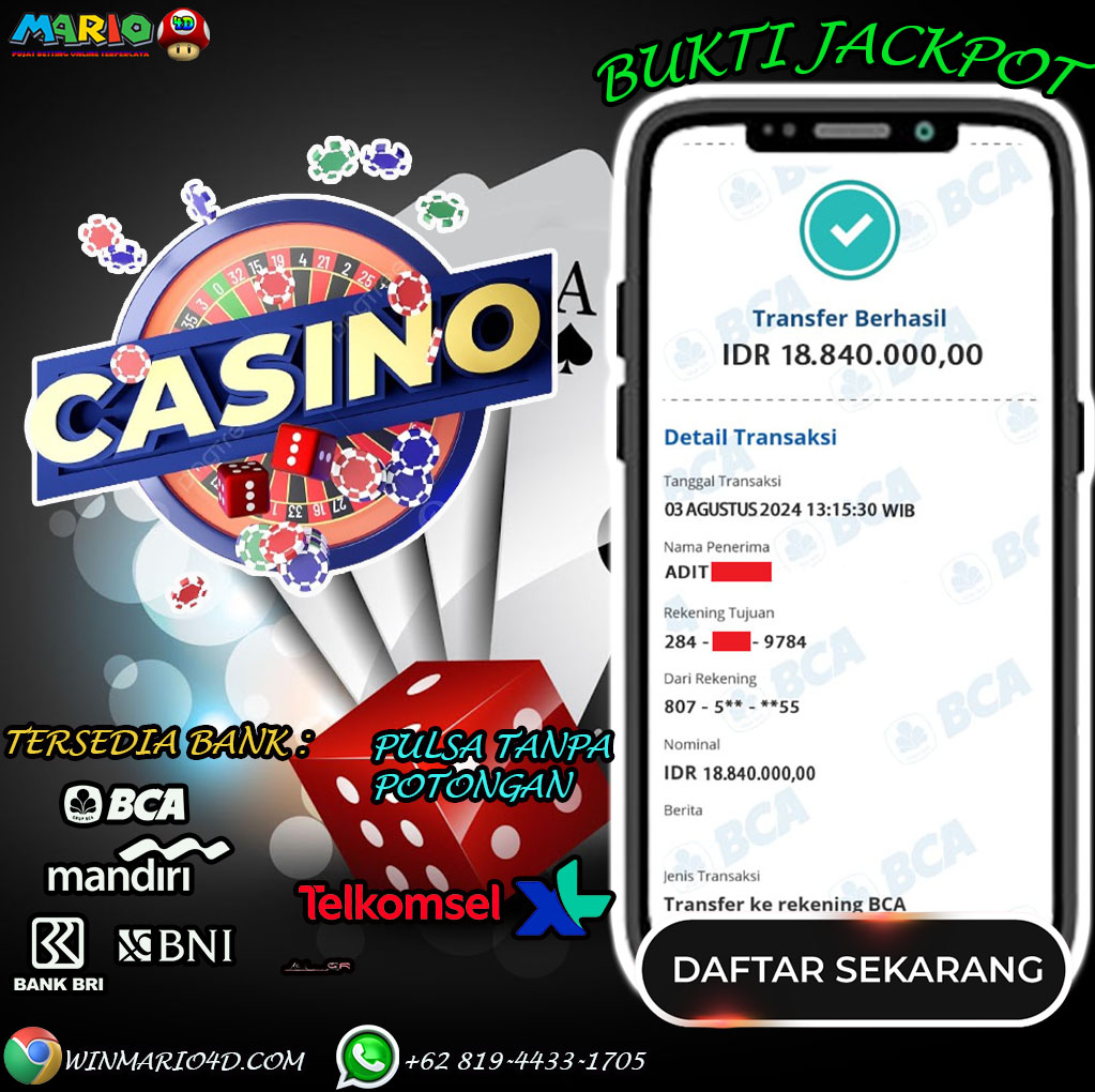 BUKTI KEMENANGAN MARIO4D TGL 03 AGUSTUS 2024