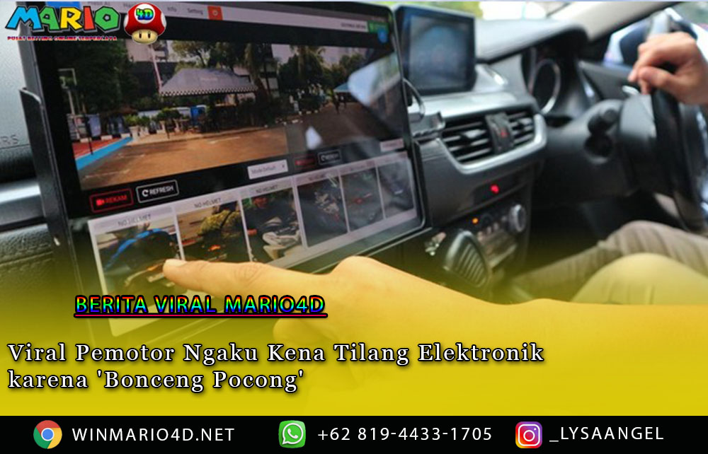 Viral Pemotor Ngaku Kena Tilang Elektronik karena 'Bonceng Pocong'