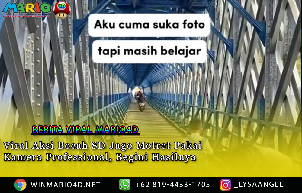 Viral Aksi Bocah SD Jago Motret Pakai Kamera Professional, Begini Hasilnya