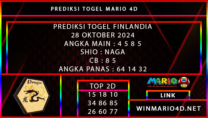 PREDIKSI TOGEL FINLANDIA 28 OKTOBER 2024