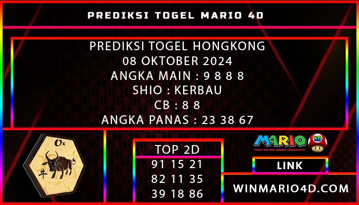 PREDIKSI TOGEL HONGKONG 08 OKTOBER 2024