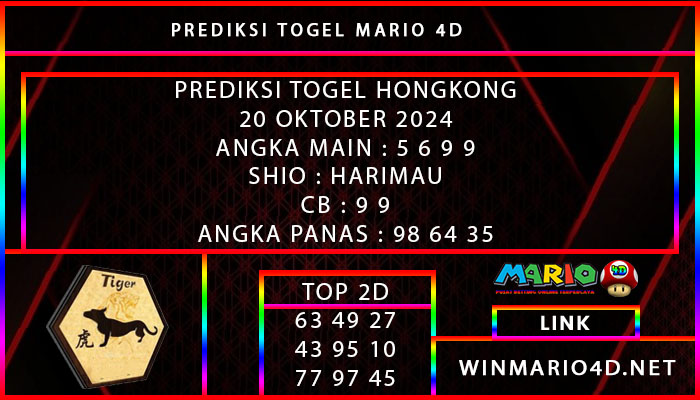 PREDIKSI TOGEL HONGKONG 20 OKTOBER 2024