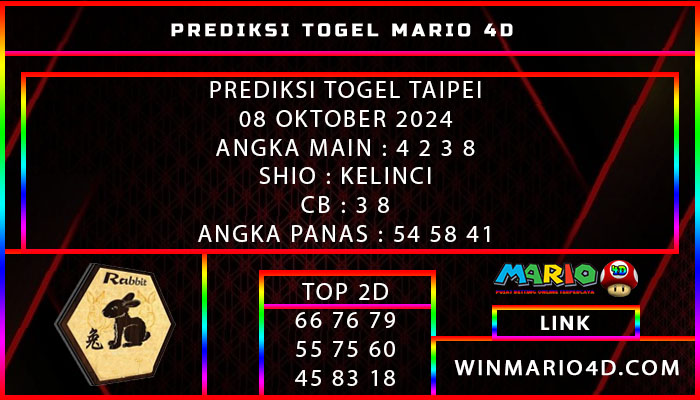 PREDIKSI TOGEL TAIPEI 08 OKTOBER 2024