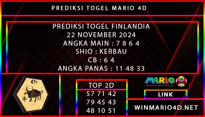 PREDIKSI TOGEL FINLANDIA 22 NOVEMBER 2024